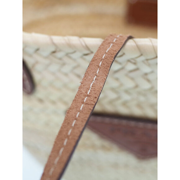 Prada Woven Palm Leather Tote Bag - Picture 6 of 9